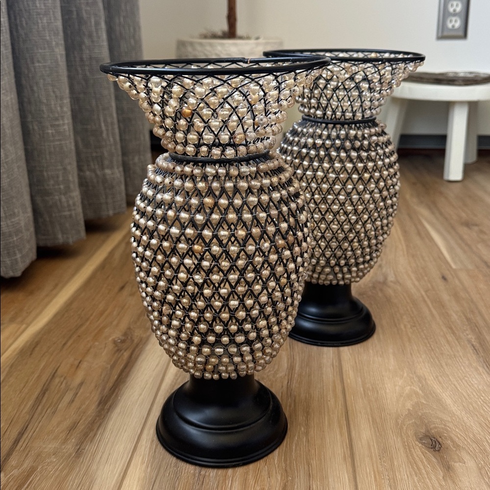 BOMBAY COMPANY CANDLE HOLDER SET OF 2